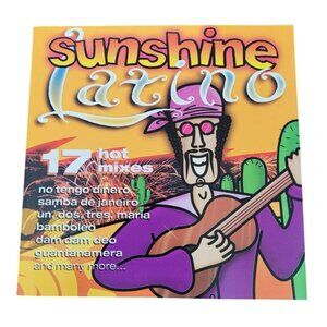 Sunshine Latino Salsa CD With 17 Hot Music Mixes & Vibrant Cover Art  37483cd